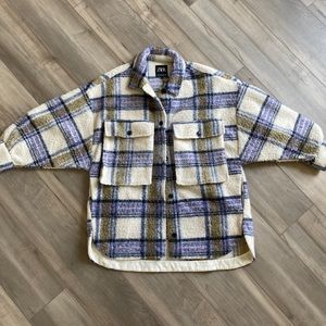 Zara Oversized Plaid Shacket